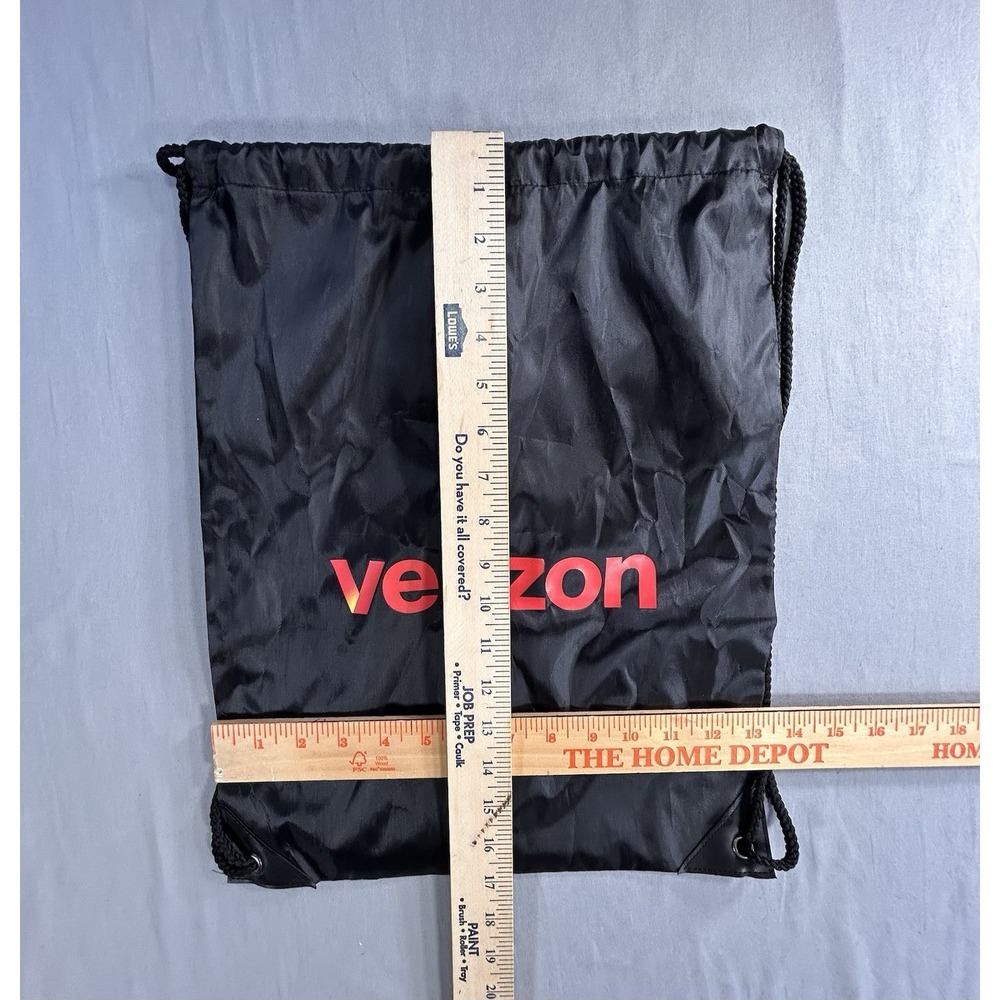 Verizon Black Drawstring Bag Backpack - Picture 6 of 6